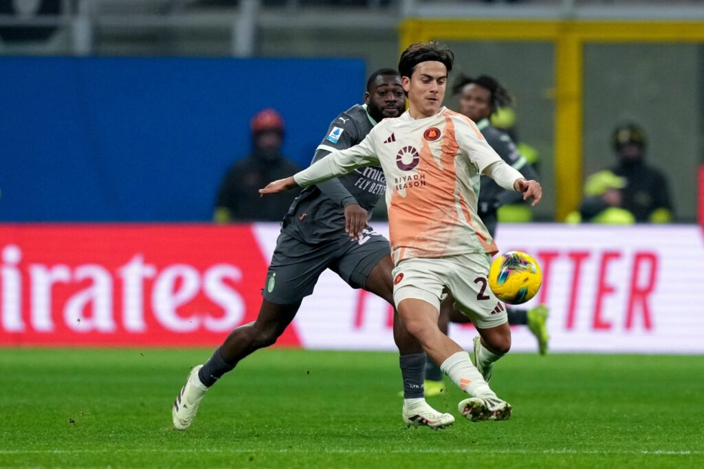 Big Match AC Milan vs AS Roma Berakhir Imbang, Paulo Dybala Bersinar, Fonseca Angkat Kaki Lebih Awal