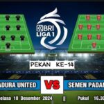 Madura United Siap Hadapi Semen Padang di Pekan ke-14 Liga 1 2024/2025