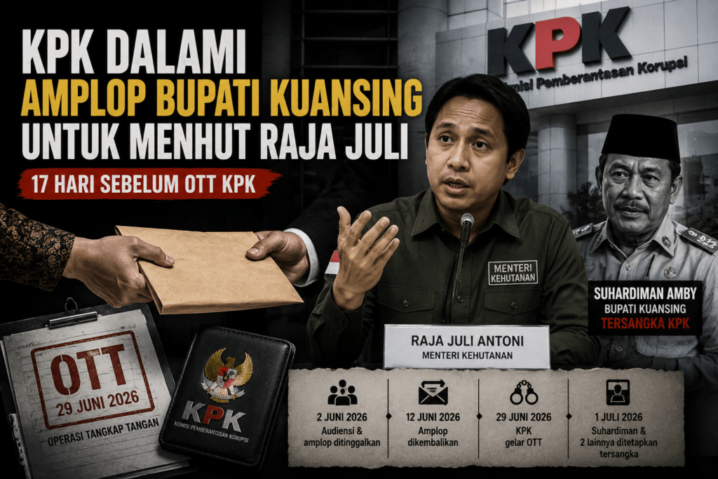 KPK Dalami Amplop Bupati Kuansing untuk Menhut Raja Juli